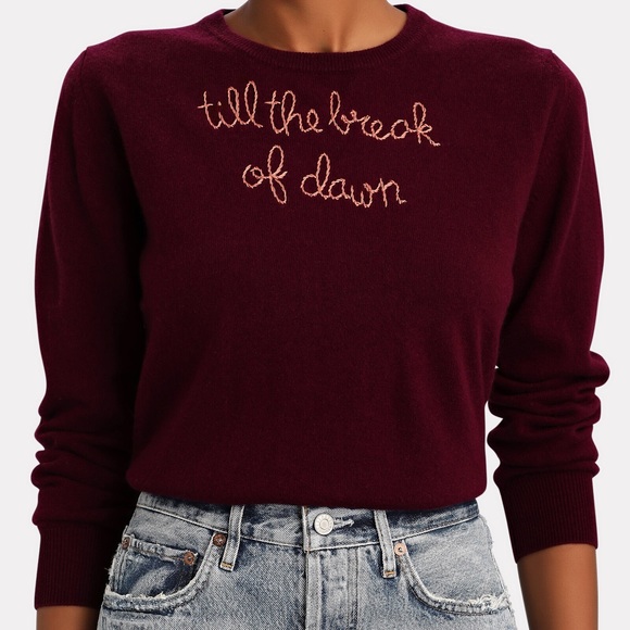 lingua franca Sweaters - NWT Lingua Franca Till The Break Cashmere Crewneck Sweater